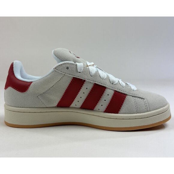 Adidas Originals Campus 00s Womens 8 Crystal White Red Shoes Sneakers Low JQ7783 - Picture 5 of 10